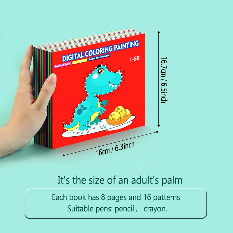 Kids Doodle Coloring & Number Learning Book 6