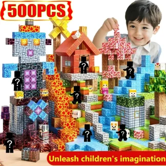 Magnetic Building Blocks Set (10–500 PCS) – STEM Construction Toys for Kids 1