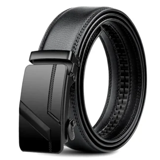 Men’s Automatic Buckle PU Leather Belt