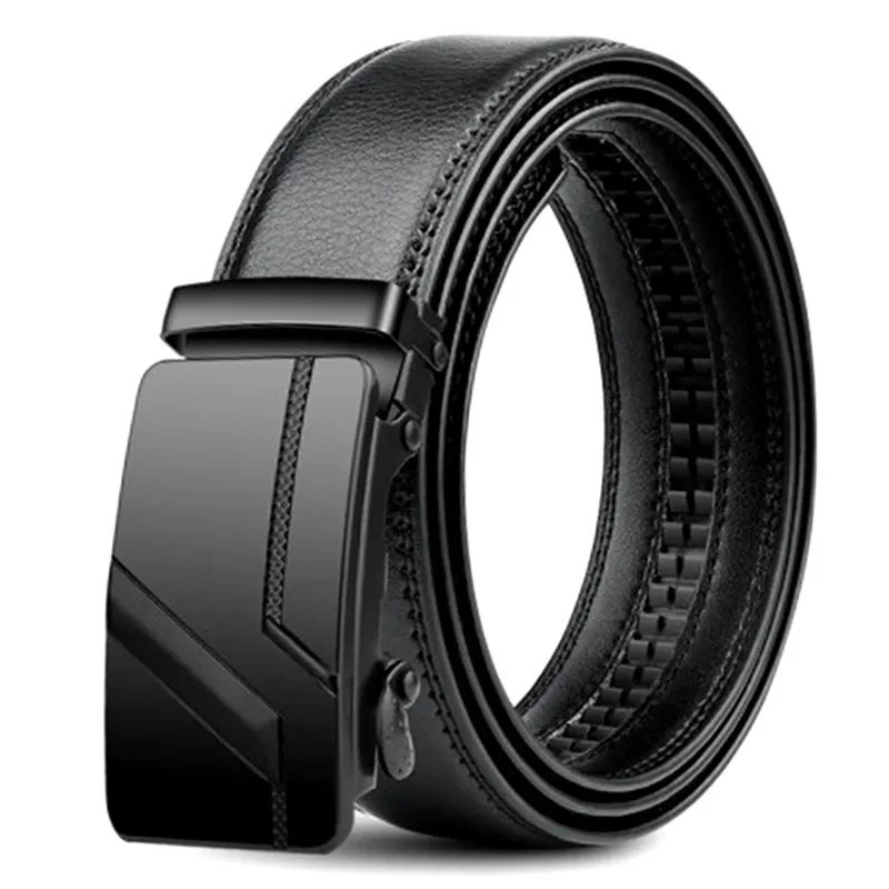 Men’s Automatic Buckle PU Leather Belt