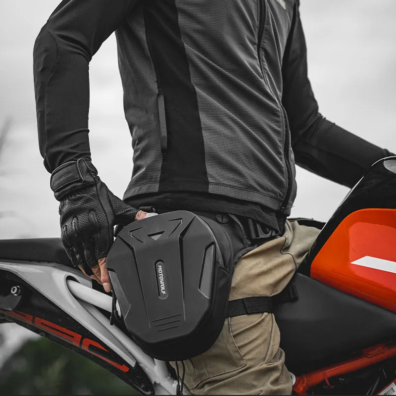 Motorcycle Leg Bag – Hard Shell Waist Pack